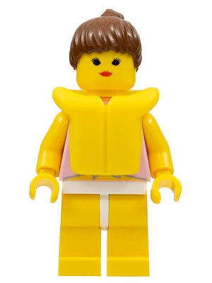 Preowned LEGO® Minifigure – Town rsq002 Res-Q Female Lifeguard Life Jacket