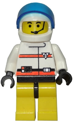 Preowned LEGO® Minifigure – Town rsq009a Res-Q 3 Yellow Legs and Trans-Dark Blue Visor