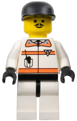 Preowned LEGO® Minifigure – Town rsq010 Res-Q 2 Black Cap