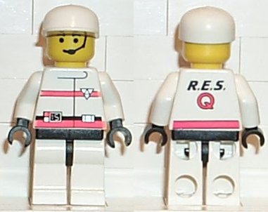 Preowned LEGO® Minifigure – Town rsq011 Res-Q 3 White Cap