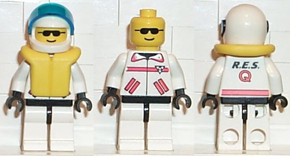 Preowned LEGO® Minifigure – Town rsq014 Res-Q 1 Helmet Life Jacket