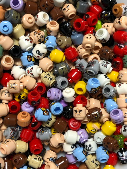 Preowned Bulk LEGO® Minifigure Heads