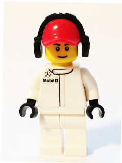 Preowned LEGO® Minifigure – SPEED CHAMPIONS sc005 McLaren Mercedes Pit Crew Member Male
