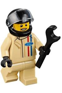 Preowned LEGO® Minifigure – SPEED CHAMPIONS sc053 1968 Ford Mustang Fastback Driver