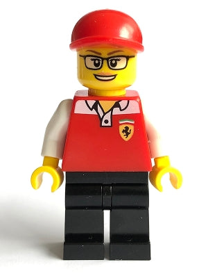 Preowned LEGO® Minifigure – SPEED CHAMPIONS sc060 Ferrari Race Marshal
