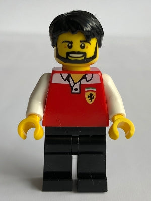 Preowned LEGO® Minifigure – SPEED CHAMPIONS sc063 Ferrari Race Mechanic