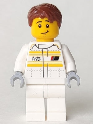 Preowned LEGO® Minifigure – SPEED CHAMPIONS sc083 1985 Audi Sport quattro S1 Driver