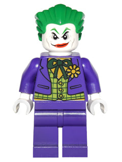 Preowned LEGO® Minifigure – Super Heroes sh0005 The Joker Lime Vest