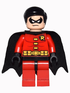 Preowned LEGO® Minifigure – Super Heroes sh0011 Robin Black Cape