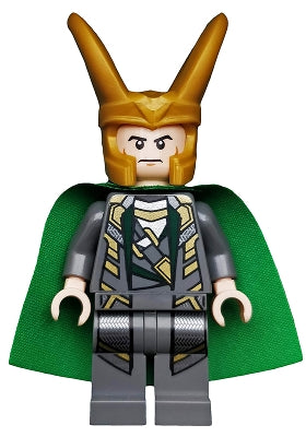 Preowned LEGO® Minifigure – Super Heroes sh0033 Loki 4.0cm Height Starched Fabric Cape