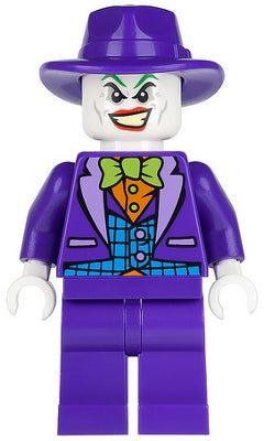 Preowned LEGO® Minifigure – Super Heroes sh0094 The Joker Medium Azure Vest Lime Bow Tie Dar