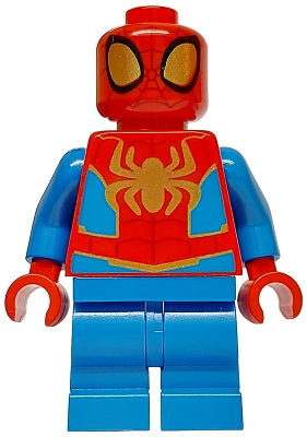 Preowned LEGO® Minifigure – Super Heroes sh0955 Spidey (Spider-Man) - Medium Legs, Gold Spider Logo