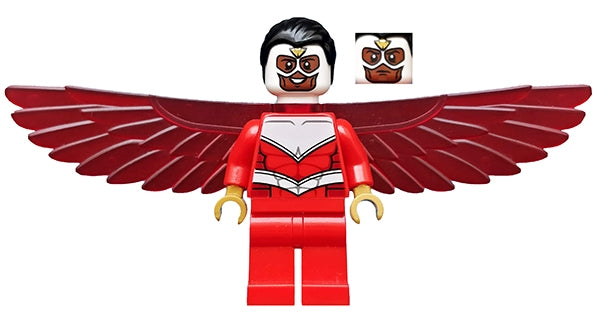 Preowned LEGO® Minifigure – Super Heroes sh0099 Falcon Red