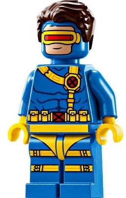 Preowned LEGO® Minifigure – Super Heroes sh0992 Cyclops - Blue Outfit, Printed Legs