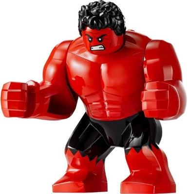 Preowned LEGO® Minifigure – Super Heroes sh1001 Red Hulk - Black Eyes