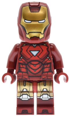 Preowned LEGO® Minifigure – Super Heroes sh1015 (Iron Man - Mark 6 Armor, Large Helmet Visor, Light Nougat Head)