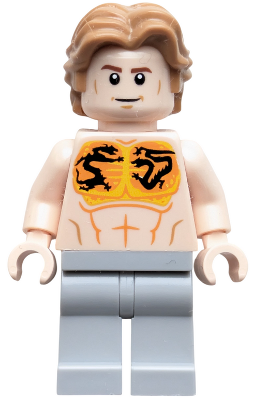 Preowned LEGO® Minifigure – Super Heroes sh1041 (Aldrich Killian - Bare Chest with Dragon Tattoos)