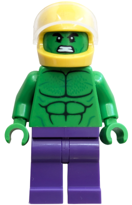 Preowned LEGO® Minifigure – Super Heroes sh1043 (Hulk - Minifigure, Dark Purple Legs, Helmet)