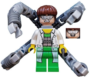 Preowned LEGO® Minifigure – Super Heroes sh0110 Dr. Octopus (Otto Octavius)/Doc Ock White La
