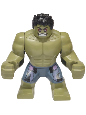 LEGO® Minifigure Super Heroes sh1104 Hulk - Giant, Sand Blue Pants with Lavender Panels