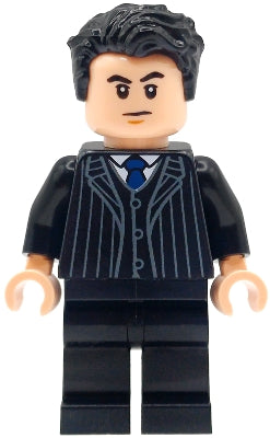 LEGO® Minifigure sh1114 - Bruce Wayne - Black Suit with Dark Blue Tie