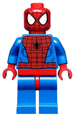 Preowned LEGO® Minifigure – Super Heroes sh0115 Spider-Man Black Web Pattern Red Hips