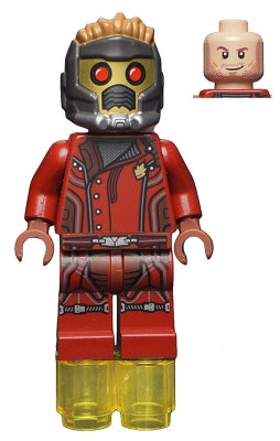 Preowned LEGO® Minifigure – Super Heroes sh0123 Star-Lord Mask Jacket w/Side Buttons