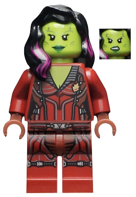Preowned LEGO® Minifigure – Super Heroes sh0124 Gamora Dark Red Suit