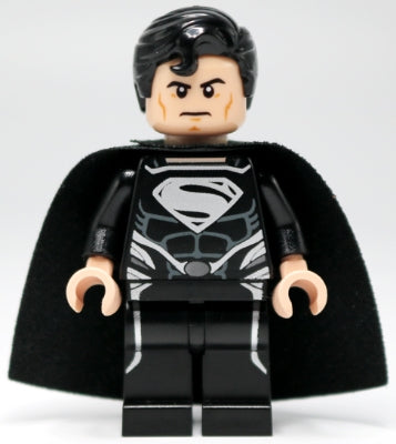 Preowned LEGO® Minifigure – Super Heroes sh0137 Superman Black Suit (San Diego Comic-Con 201