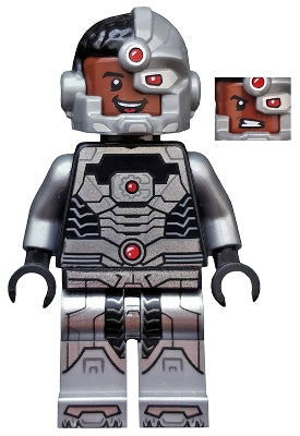 Preowned LEGO® Minifigure – Super Heroes sh0155 Cyborg Black Gloves Smiling