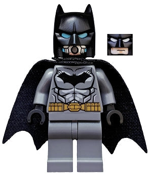Preowned LEGO® Minifigure – Super Heroes sh0162 Batman Dark Bluish0 Gray Suit Gold Belt Black