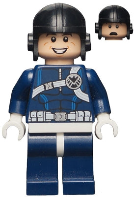 Preowned LEGO® Minifigure – Super Heroes sh0188 sh0IELD Agent White Hips and Hands
