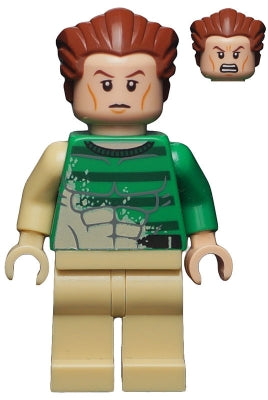 Preowned LEGO® Minifigure – Super Heroes sh0191 Sandman Tan Legs