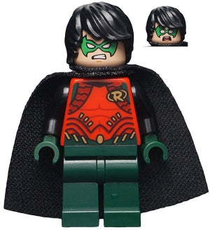Preowned LEGO® Minifigure – Super Heroes sh0195 Robin Dark Green Legs