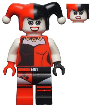 Preowned LEGO® Minifigure – Super Heroes sh0199 Harley Quinn White Arms