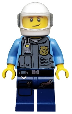 Preowned LEGO® Minifigure – Super Heroes sh0203 Police Officer Juniors