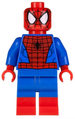 Preowned LEGO® Minifigure – Super Heroes sh0205 Spider-Man Black Web Pattern Red Boots