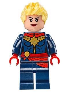 Preowned LEGO® Minifigure – Super Heroes sh0226 Captain Marvel Red Sash0