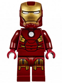 Preowned LEGO® Minifigure – Super Heroes sh0231 Iron Man Mark 7 Armor Small Helmet Visor