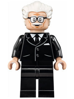 Preowned LEGO® Minifigure – Super Heroes sh0237 Alfred Pennyworth White Hair