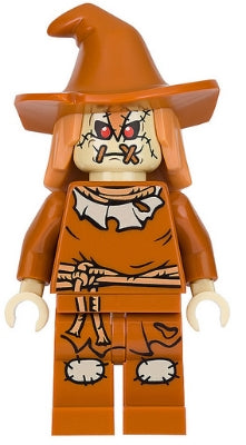 Preowned LEGO® Minifigure – Super Heroes sh0275 Scarecrow Dark Orange Floppy Hat