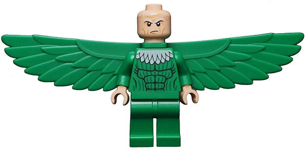 Preowned LEGO® Minifigure – Super Heroes sh0285 Vulture Green Costume and Falcon Wings