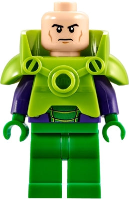 Preowned LEGO® Minifigure – Super Heroes sh0292 Lex Luthor Battle Armor Green Legs