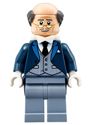 Preowned LEGO® Minifigure – Super Heroes sh0313 Alfred Pennyworth Pinstripe Vest