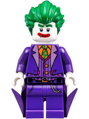 Preowned LEGO® Minifigure – Super Heroes sh0324 The Joker Long Coattails Smile w/Fang