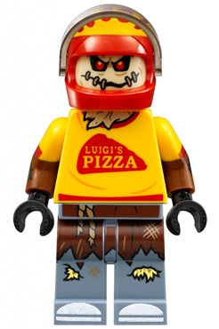 Preowned LEGO® Minifigure – Super Heroes sh0332 Scarecrow Pizza Delivery Outfit