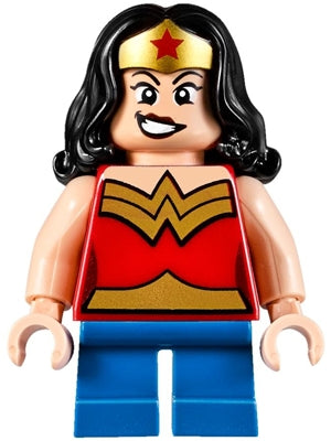 Preowned LEGO® Minifigure – Super Heroes sh0358 Wonder Woman Gold Tiara sh0ort Legs