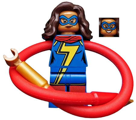 Preowned LEGO® Minifigure – Super Heroes sh0375 Ms. Marvel (Kamala Khan) Long Arms