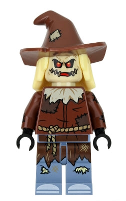 Preowned LEGO® Minifigure – Super Heroes sh0391 Scarecrow Reddish0 Brown Floppy Hat