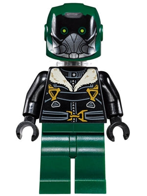 Preowned LEGO® Minifigure – Super Heroes sh0403 Vulture Dark Green Flight Suit Black Bomber